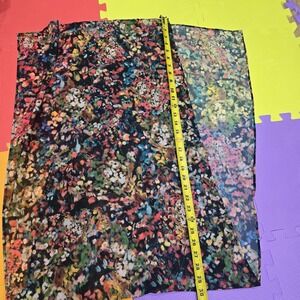 Sseko 100% Chiffon Floral Scarf - Multi-Color Abstract Print - 60" x 20"
